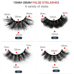 8D Cat Eye Faux Mink Lashes 5 Pairs Pack
