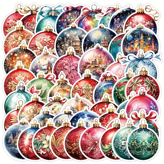 YIIMANNER 50 Pack Cartoon Christmas Graffiti Stickers Vinyl