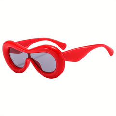 Oversized Cat Eye Sunglasses Thick Frame Eyewear