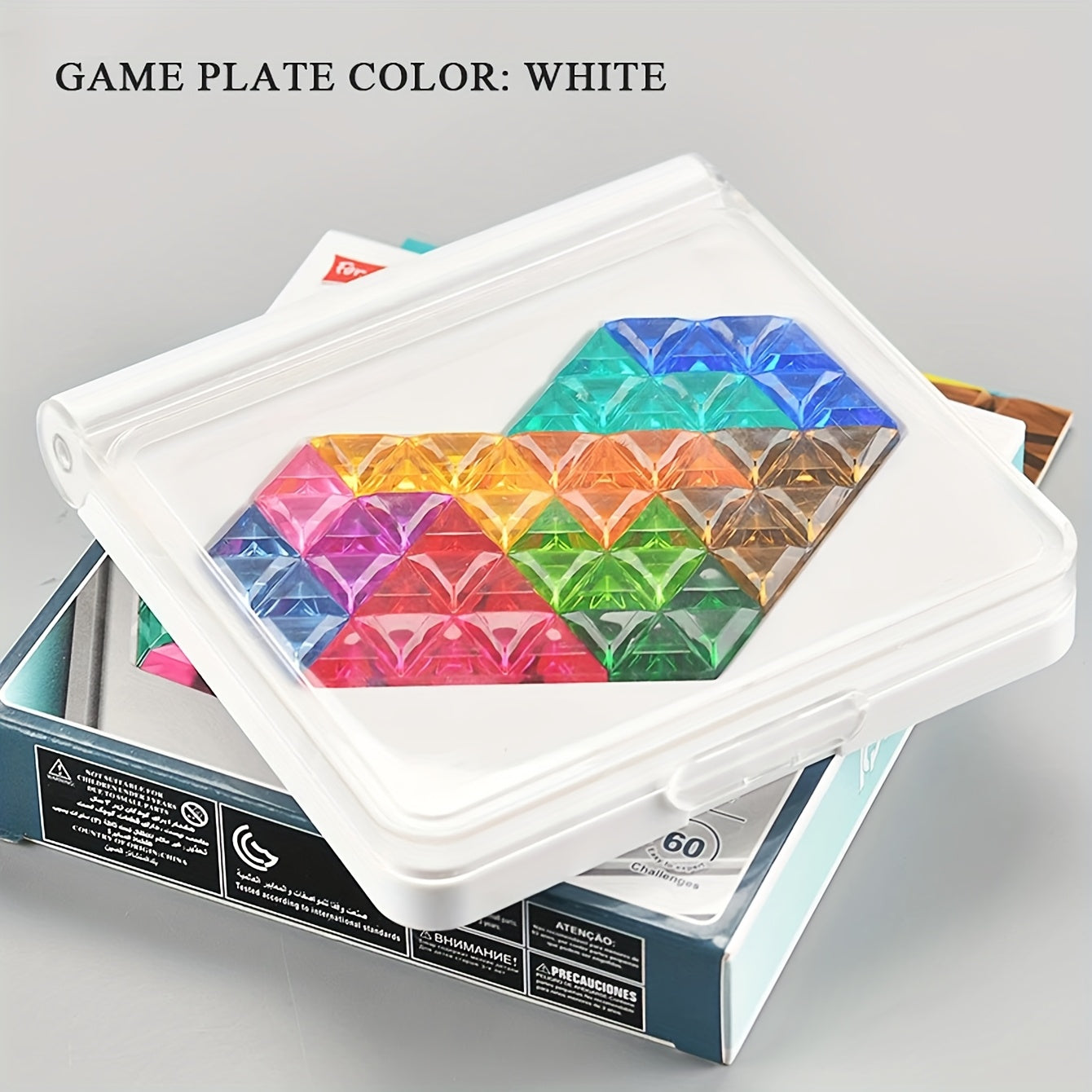 Colorful Heart Puzzle Game ABS Material Family Bonding