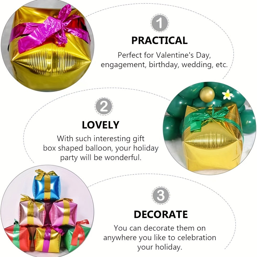2pcs 22 inch Christmas Gift Boxes Balloon Party Decoration