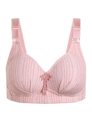 Striped Wireless Push Up Bra Women's Lingerie