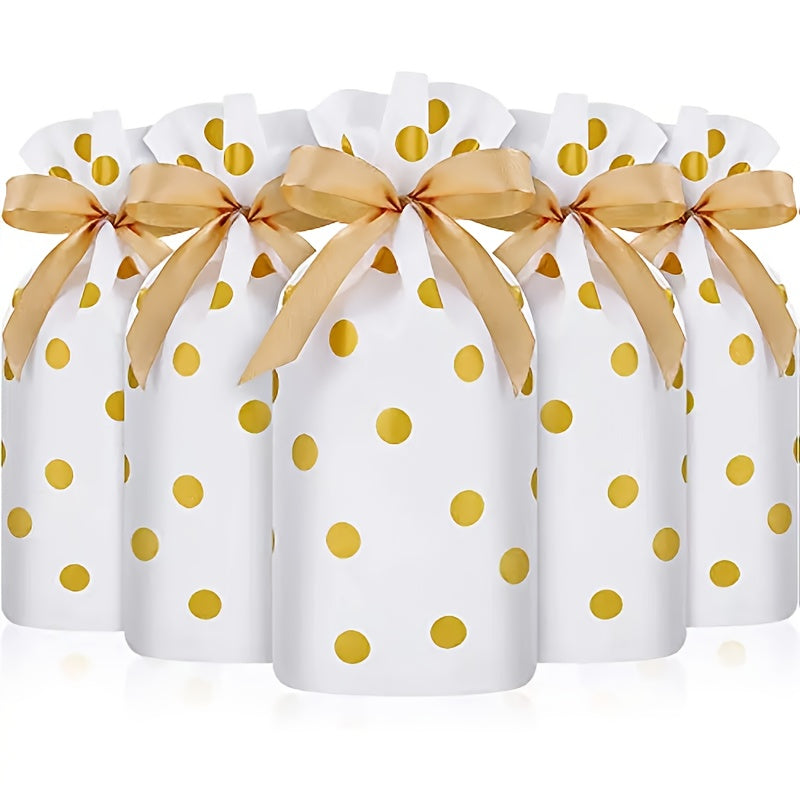 50pcs Drawstring Bag Candy Self adhesive Bag for Christmas Wedding Party