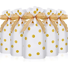 50pcs Drawstring Bag Candy Self adhesive Bag for Christmas Wedding Party