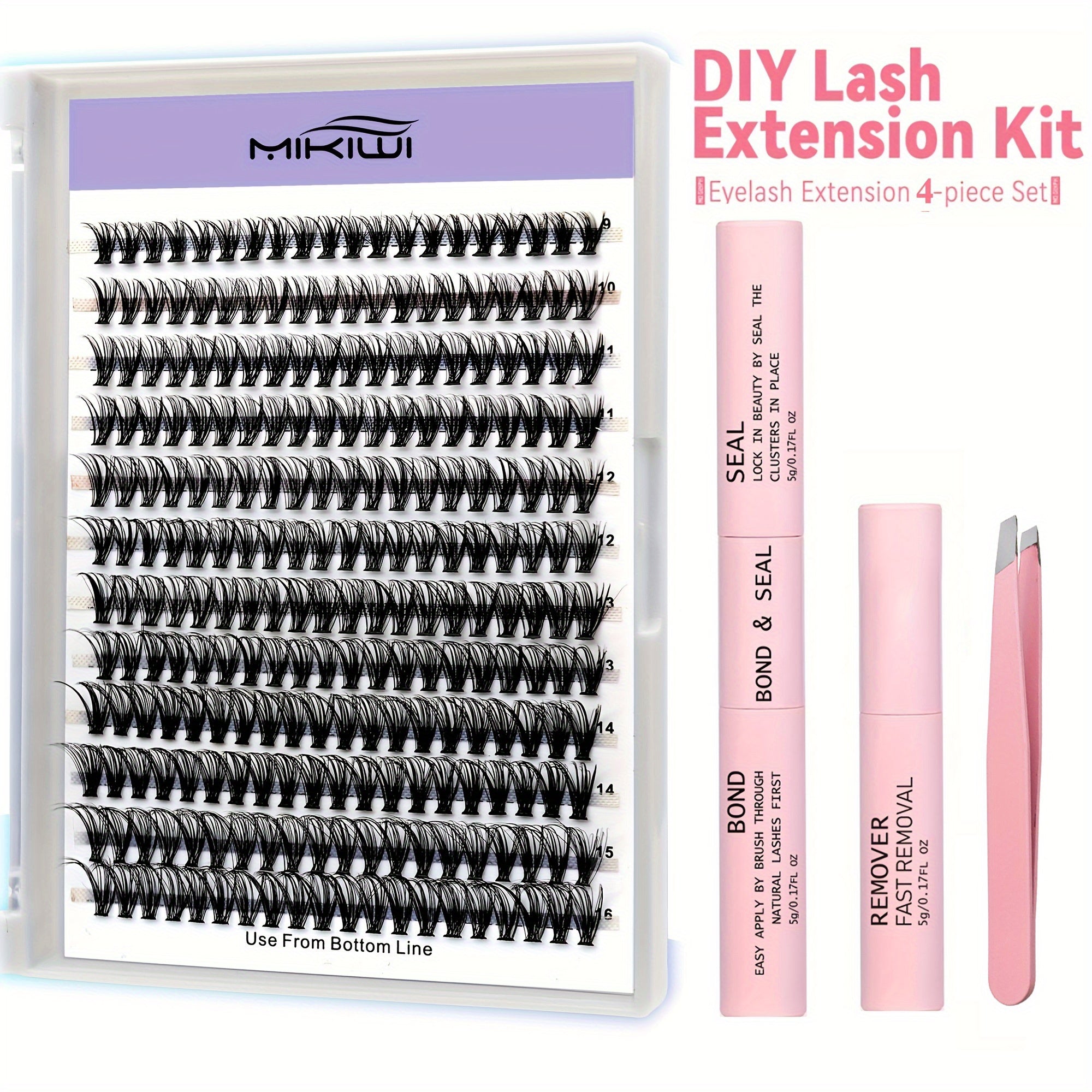 240Pcs Cluster Lashes Individual Lashes D Curling Mix 9 16mm Lash Extensions