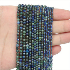 Faceted Stone Small Beads Tree Agate Lapis Lazuli Sapphire Chalcedony Spacer