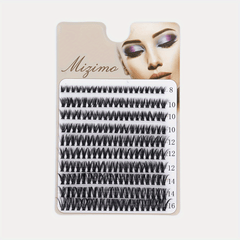 200 Pcs Segmented False Eyelashes 8-16mm Mixed Length D Curling Cluster Lashes