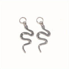 Gothic Style Hair Ring Charm Flame Snake Skeleton Pattern Dreadlock Braid Hair