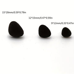 20pcs Triangle Noses Velvet Nose for Doll Craft Bear Plush Toys DIY Making