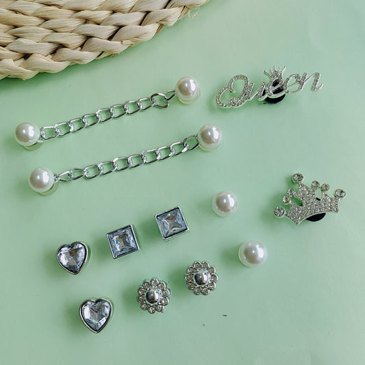 Rhinestone Chain Sandal Shoe Accessories