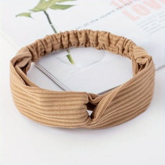 Knitted Cross Headband Face Wash Strap Headband Solid Elastic Hair Hoop