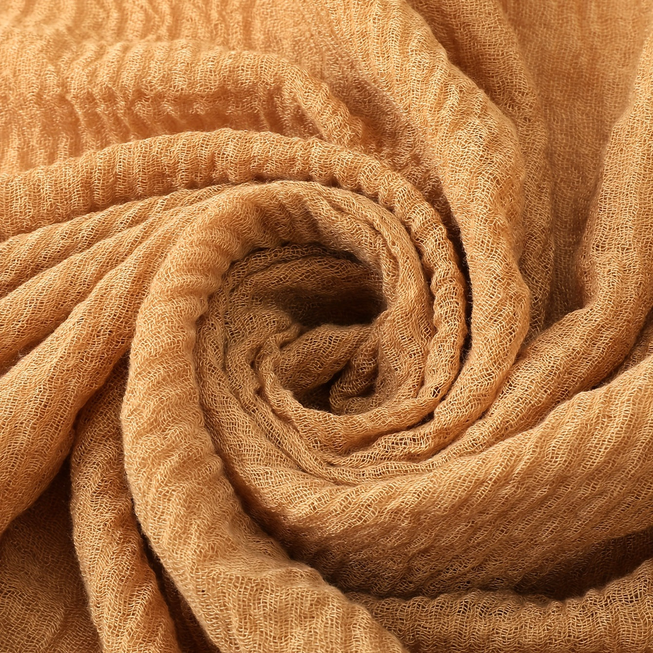 3pcs Solid Raw Trim Rushed Scarves for Daily Decoration Gift
