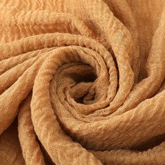 3pcs Solid Raw Trim Rushed Scarves for Daily Decoration Gift