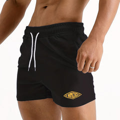 Men's Geometric Graphic Shorts Active Drawstring Workout Shorts
