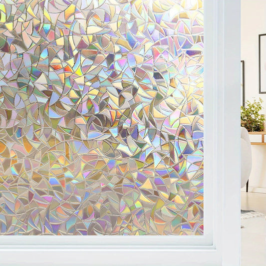 Rainbow Window Film 3D Decorative Vinyl Window Sticker