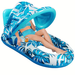 Inflatable Sunshade & Sunscreen Pool Float - Stay Protected While Relaxing