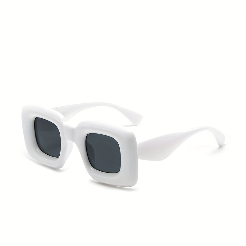 Square Frame Sunglasses Cat Eye Glasses Wide Temple