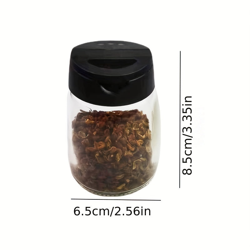 Glass Seasoning Jar with Shaker Lid for Kitchen