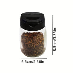 Glass Seasoning Jar with Shaker Lid for Kitchen