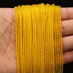 Natural Semi Precious Stone Yellow Spinel Bead 10mm Length
