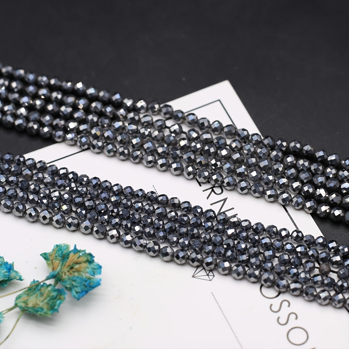 Natural Stone Terahertz Small Bead Beading Length 14 96inch