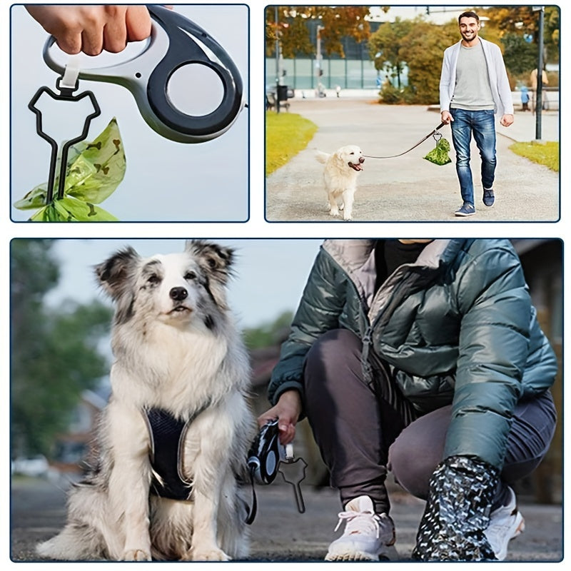 Dog Waste Bag Holder Hands-Free Pet Poop Bag Dispenser