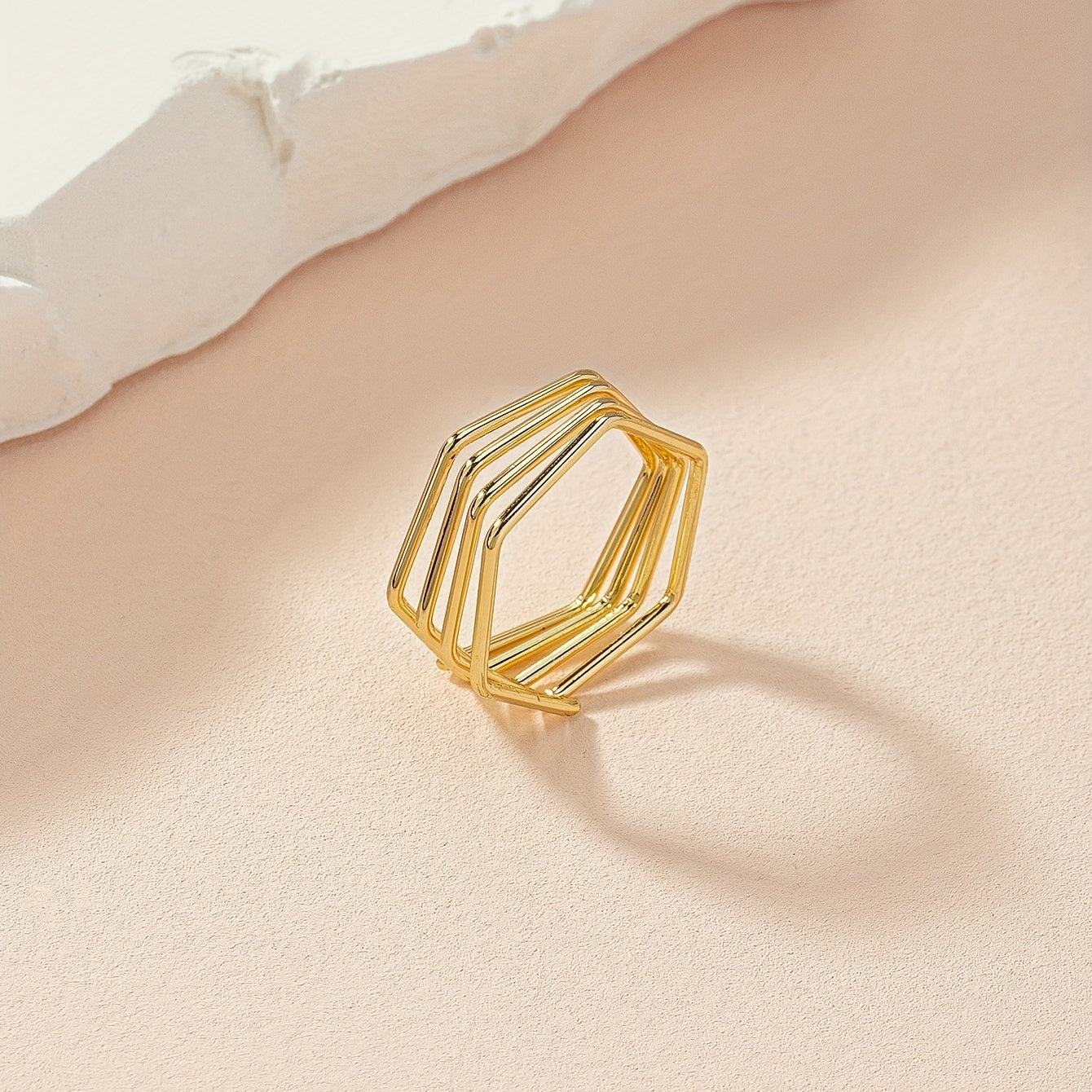Golden Wrap Ring Hip Hop Style Layers Special Daily Decor
