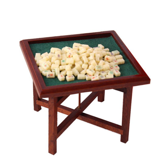Mini Chinese Mahjong Dollhouse Accessory Model for Decoration