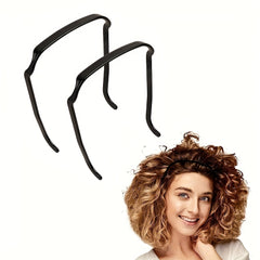 2pcs Curly Thick Hair Large Headband Invisible Hair Hoop Fixing Tool