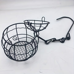 Outdoor Bird Cage Feeder Spring Hanging Bird Feeder Garden Yard Feeder