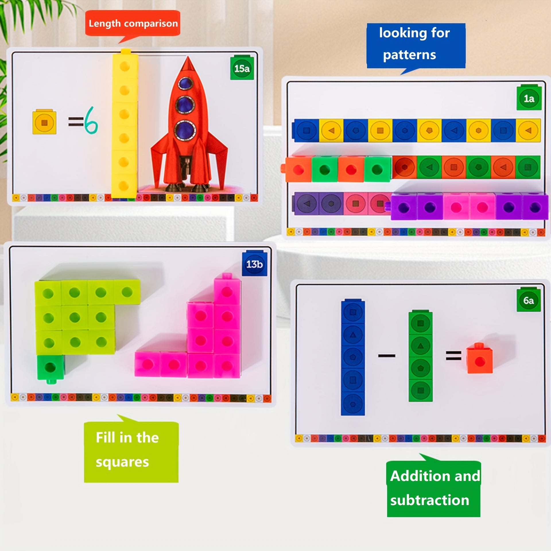 Cube Links Blocks Math Number Counting Leaning Toys Fun