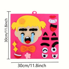 Funny Change Face Puzzle Game Montessori Learning Toy for Kids