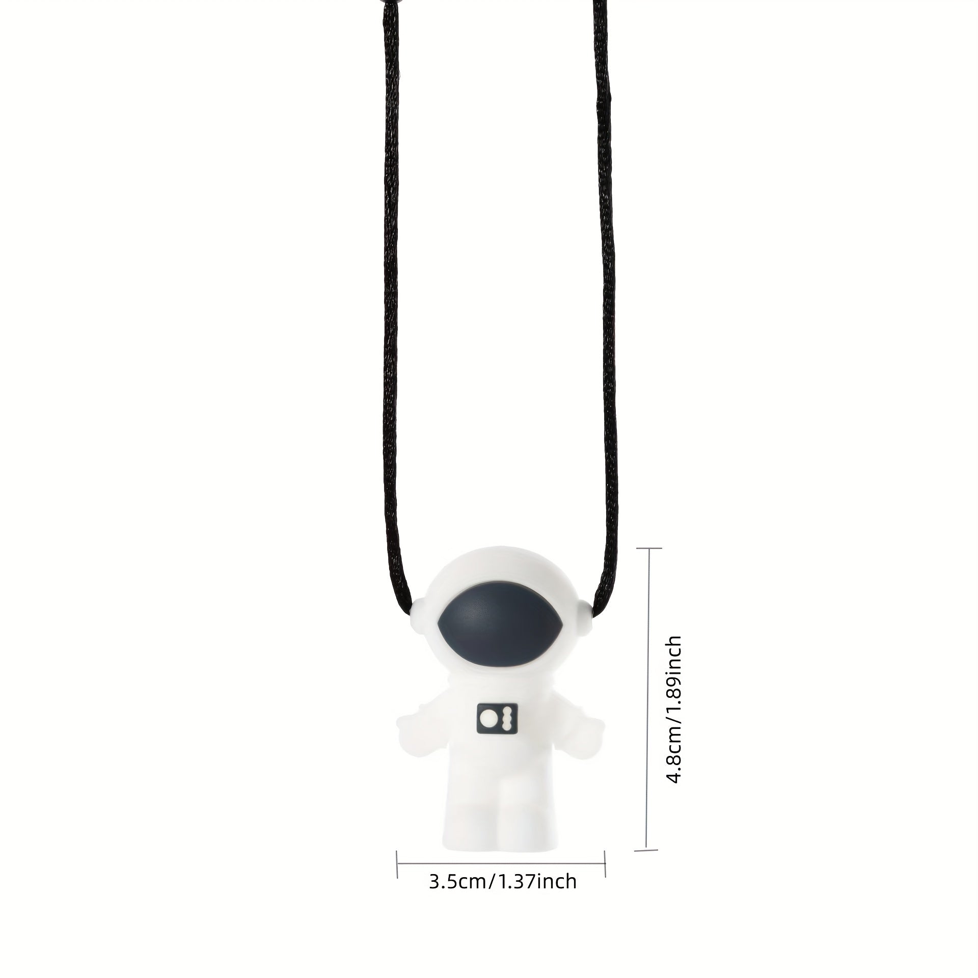 Planet Spaceman Silicone Chewing Pendant Baby Teething Sensory Necklace