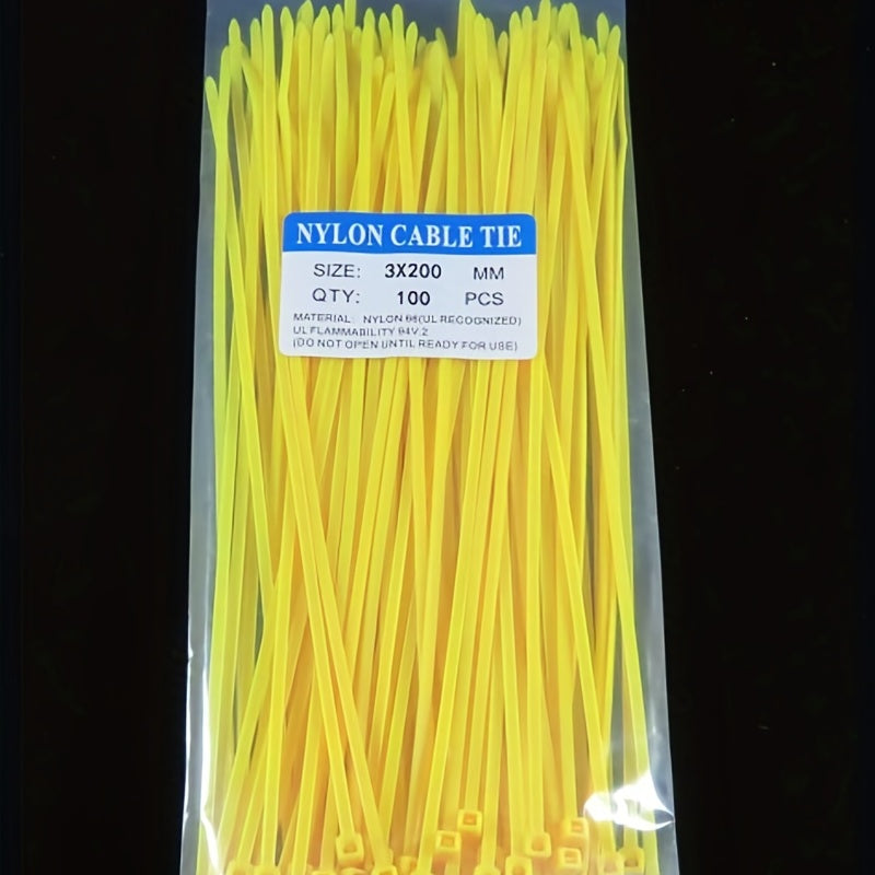 100pcs Nylon Cable Tie Self-locking Binding