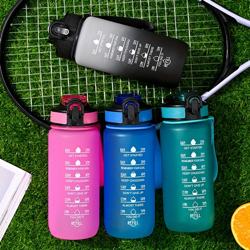 600ml Gradient Water Bottle Leakproof Flip Top Cup Outdoor Fitness Travel