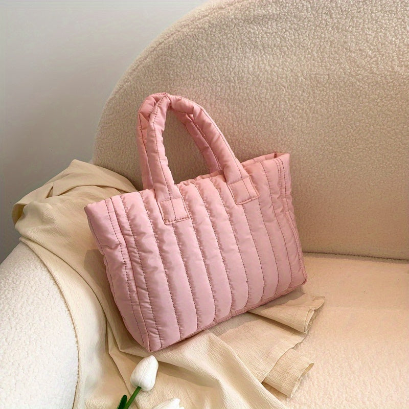 Minimalist Solid Handbag All Match Storage Bag Women's Bag