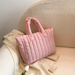 Minimalist Solid Handbag All Match Storage Bag Women's Bag