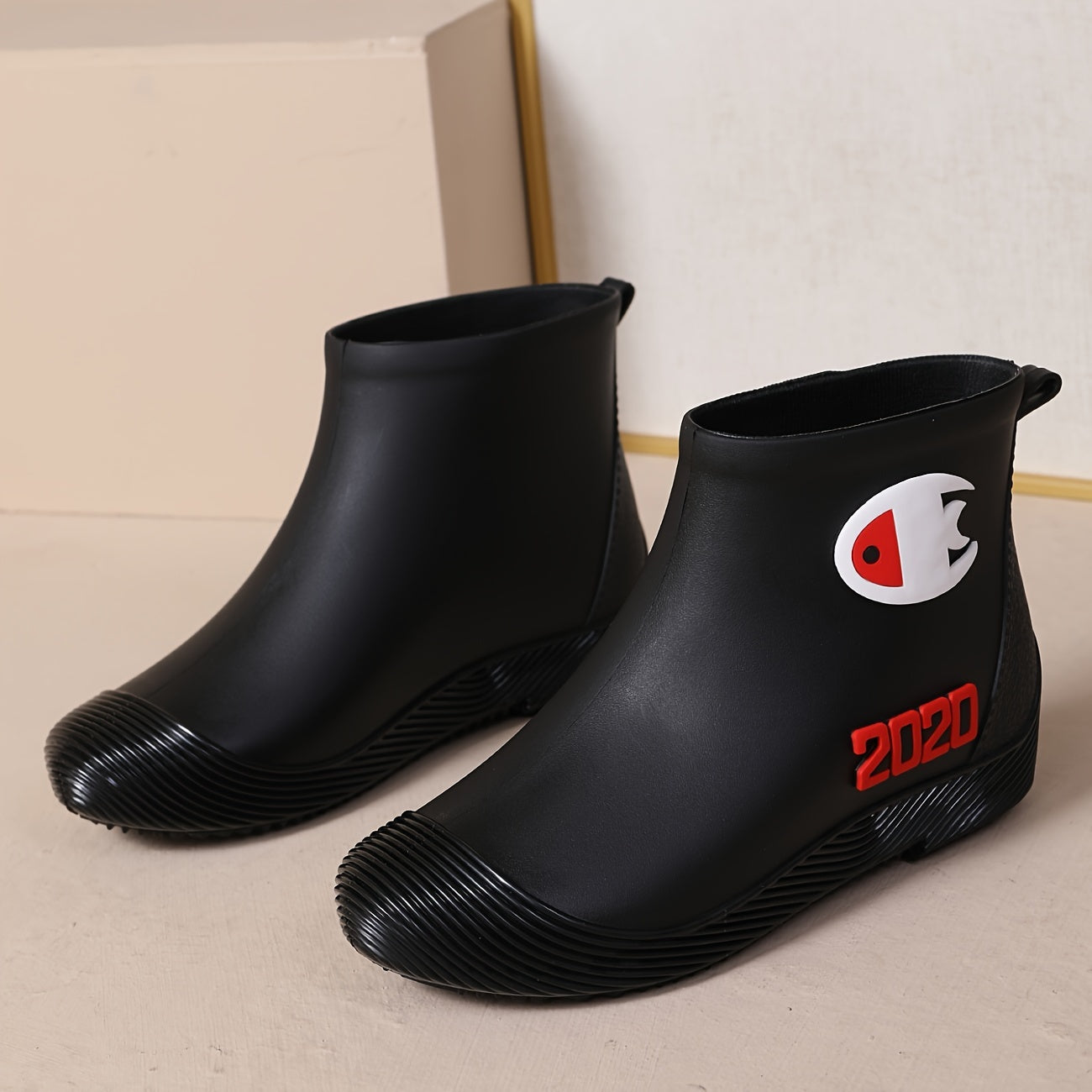 Women's Fish Pattern Waterproof Non slip Rain Boots