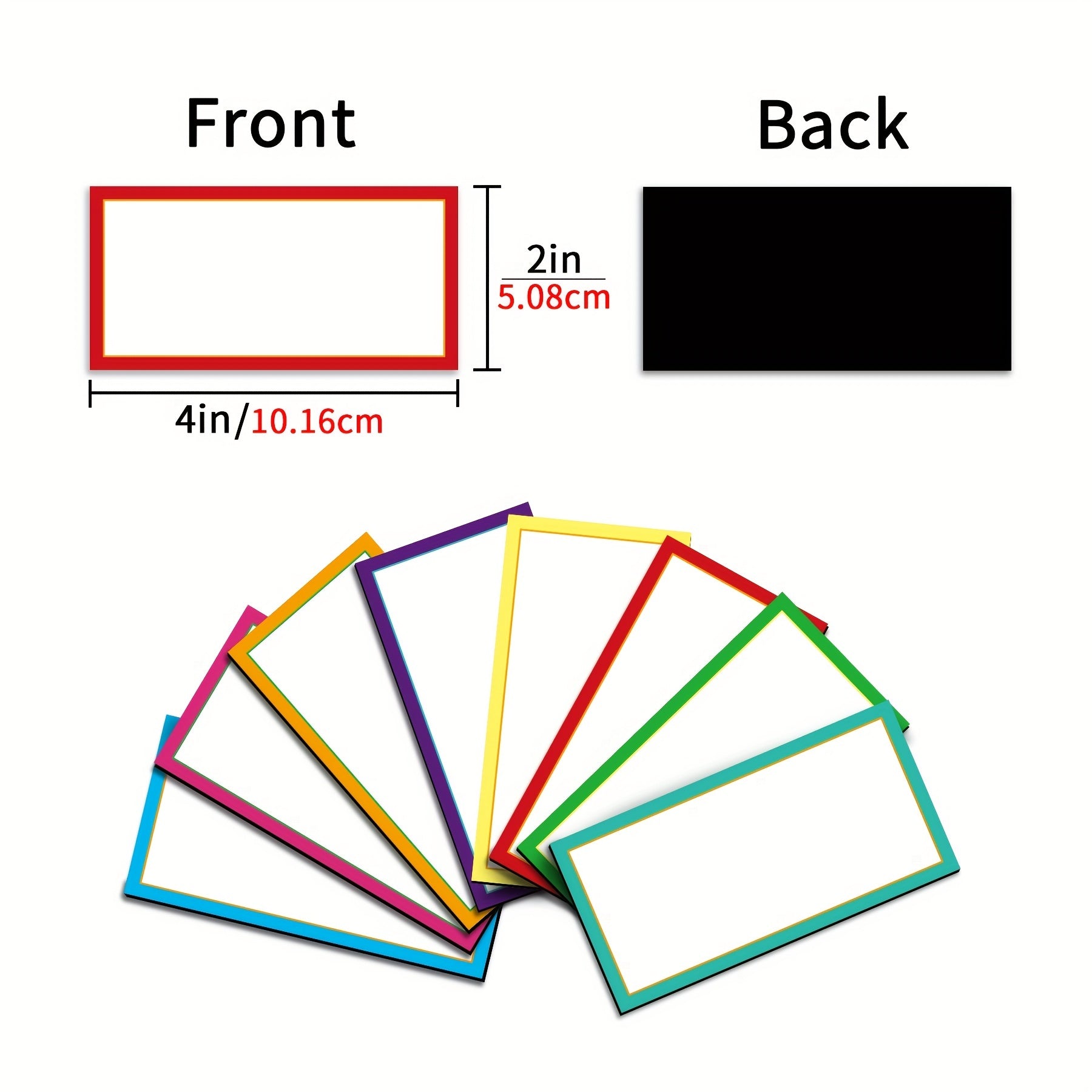 8pcs Magnetic Dry Erase Labels Name Plates Board for Locker Fridge