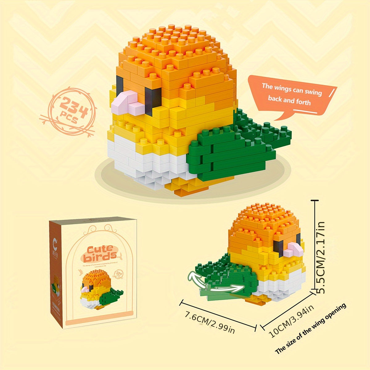 Parrot Series Building Blocks DIY Educational Toys for Kids