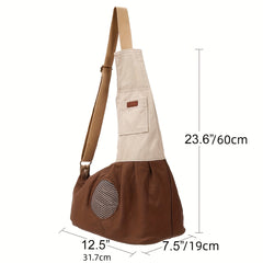 Dog Cat Backpack Travel Bag Portable Shoulder Bag Pet Crossbody Bag