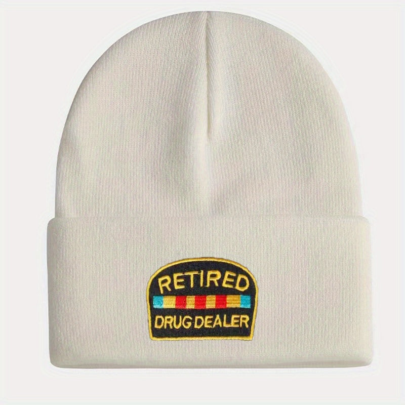 Embroidery Knitted Hat Warm Beanie