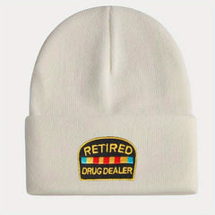 Embroidery Knitted Hat Warm Beanie