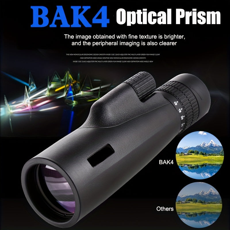 30x50 Monocular Telescope BAK4 Prism with Phone Holder and Tripod