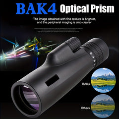 30x50 Monocular Telescope BAK4 Prism with Phone Holder and Tripod