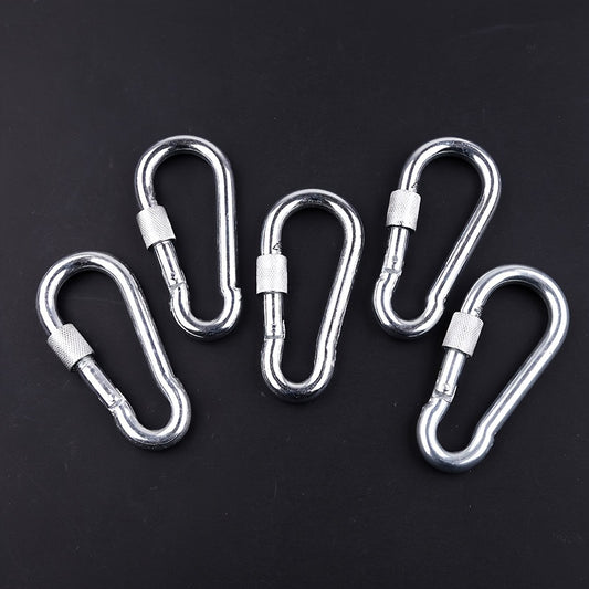 5pcs Safety Hook Buckle With Lock for Outdoor Camping Hiking