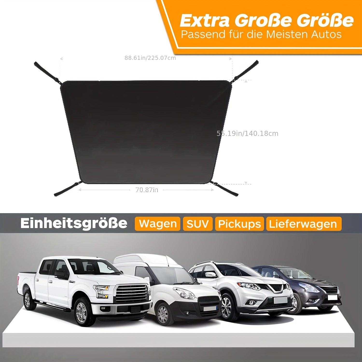 600D Anti-Icing Windshield Cover Waterproof Winter Cover for Cars SUVs Trucks
