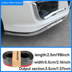 Car Front Shovel Carbon Fiber Side Skirt Edge Scratch Resistant Strip