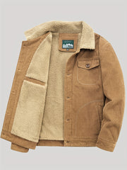 Men's Warm Fleece Full Zip Jacket Lightweight Soft Coat