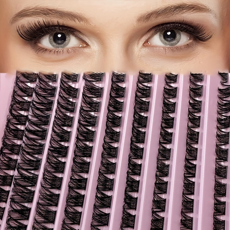 DIY Cluster Lashes 120 Volume Natural Segmented Eyelashes Bundles